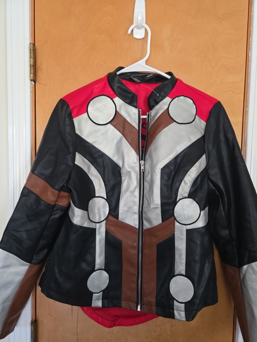 Marvel Her Universe Thor Womens Medium Halloween Costume Faux Leather Jacket